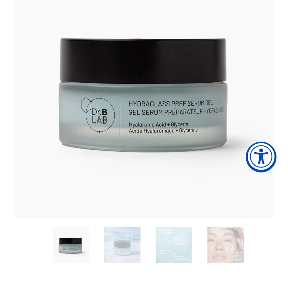 Dr. Brandt Hydraglass Prep Serum Gel - Black and Gray